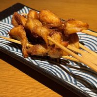 Cumin skewers made from lion’s mane mushrooms   at Qing Chun Po Meng in Shenzhen