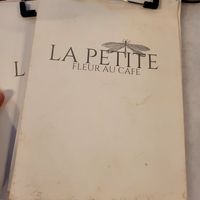 Karte at La Petite, Fleur au Cafe in Mannheim