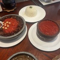 koshari and moussaka  at Leyalina in Carlton