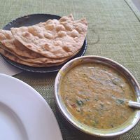 Lentil and spinach dahl at Green Spoon in Kochi
