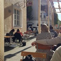 Outdoor seating at Bodhi in Munich