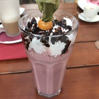 Strawberry milkshake at Bodhi in Munich