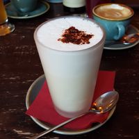 Vegan hot white chocolate 👌 at Bodhi in Munich