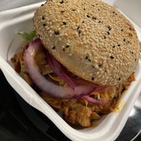 Jackfruit burger  at Bodhi in Munich