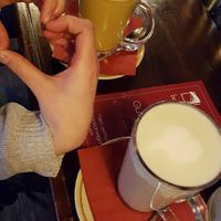 Golden "milk" & matcha "latte" at Bodhi in Munich