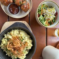 Bavarian vegan feast!   at Bodhi in Munich