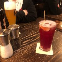 Wheat bear and cranberry lemonade   at Bodhi in Munich