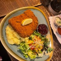 Schnitzel & potato salad   at Bodhi in Munich