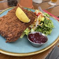 Schnitzel Viennese  Style   at Bodhi in Munich