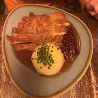 Duck with red cabbage and potato dumpling and brown saucee  at Bodhi in Munich