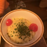 Potato salad with cucumber and tofu   at Bodhi in Munich
