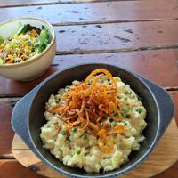 Vegan Käsespätzle at Bodhi in Munich