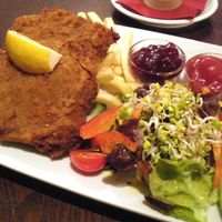 Soy Schnitzel "Wiener Art" at Bodhi in Munich