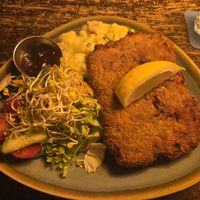 Schnitzel at Bodhi in Munich