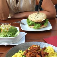 Beyond Burger and Käse Spatzn  at Bodhi in Munich