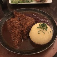 Bavarian steak with red cabbage and potato dumpling at Bodhi in Munich