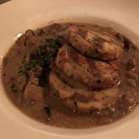 Amazing lupin & mushroom ragout  at Bodhi in Munich