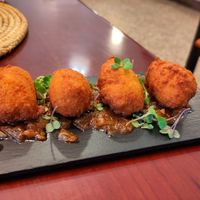 Akara bean balls at Abarka  in Barcelona