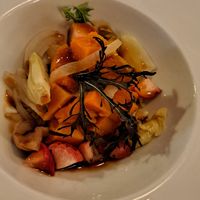 New Year's Eve menu: 2nd course, roasted veggies at conTenedor in Sevilla