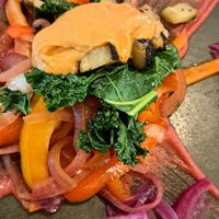 New Year's Eve dinner 4th course: veggies at conTenedor in Sevilla