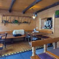 Inside at Fein Restaurant in Leukerbad