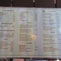 December 2017 Menu at Starfish Cafe in Sihanoukville