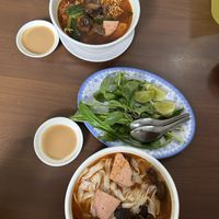 Various noodle options  at Maitreya Healthy Vegetarian Restaurant in Phnom Penh