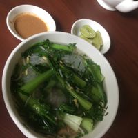 Vermicelli noodle soup  at Maitreya Healthy Vegetarian Restaurant in Phnom Penh