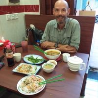 All this for 4 dollars! at Maitreya Healthy Vegetarian Restaurant in Phnom Penh