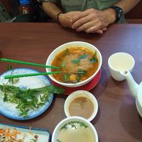 Noodle soup at Maitreya Healthy Vegetarian Restaurant in Phnom Penh