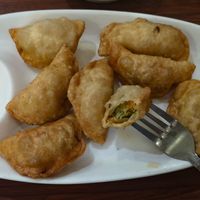 Fried Dumplings at Maitreya Healthy Vegetarian Restaurant in Phnom Penh