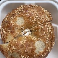 Sesame bagel  at Apollo Bagels in New York City