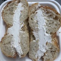 Vegan cream cheese  at Apollo Bagels in New York City