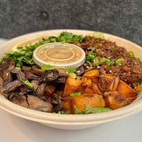 Bulgogi salad at moonbowls  in Brooklyn