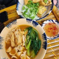 The spicy noodles and dumplings at Chay Hy Di in Hanoi