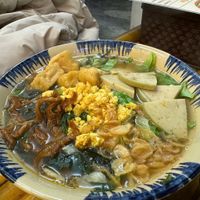 Vegan crab noodle soup at Chay Hy Di in Hanoi