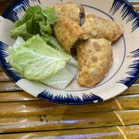 Fried dumplings   at Chay Hy Di in Hanoi