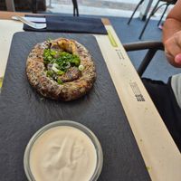 "Meat" roll - burek at BioMania Bistro in Zagreb