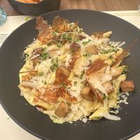 Pasta carbonara  at BioMania Bistro in Zagreb