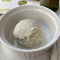 Vanilla ice cream   at BioMania Bistro in Zagreb