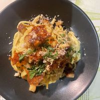 Carbonara (starter size)  at BioMania Bistro in Zagreb