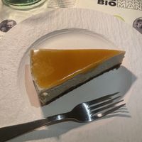 Caramel cheesecake  at BioMania Bistro in Zagreb