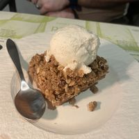 Apple cake  at BioMania Bistro in Zagreb