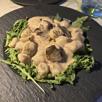Truffle gnocchi  at BioMania Bistro in Zagreb