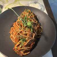 Spaghetti bolognese  at BioMania Bistro in Zagreb