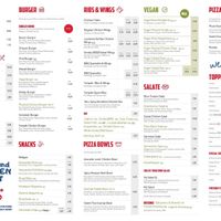 Karte Vorderseite at Pizza Mann in Wels