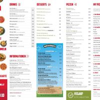 Karte Rückseite at Pizza Mann in Wels