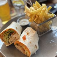 Tofu wrap  at Old Gate in Hebden Bridge