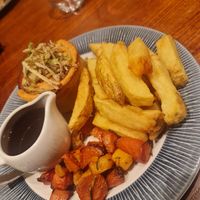 Chesnut Mushroom and Butternut Squash pie at The Knot Inn in Macclesfield