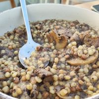 Pasta with Mushrooms at Komfort.Urbanbites in Lamia